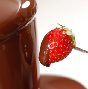 いちごチョコフォンデュ