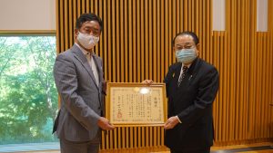 復興大臣より表彰いただきました