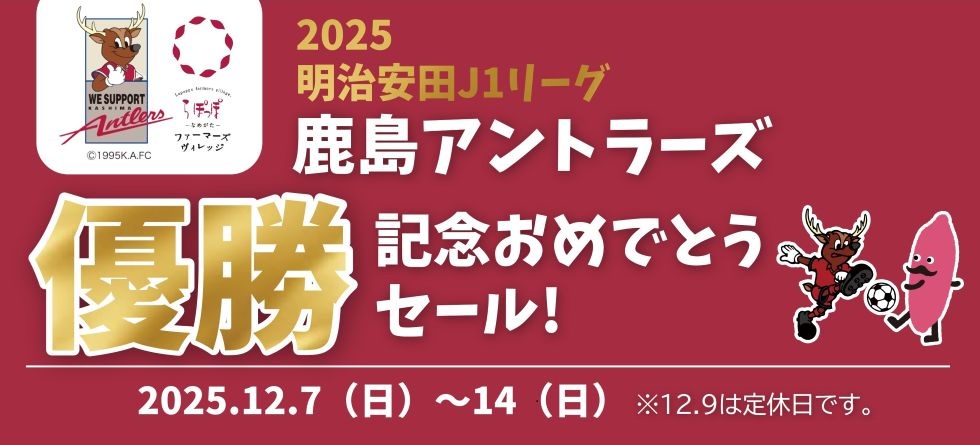 アントラーズ優勝記念セール